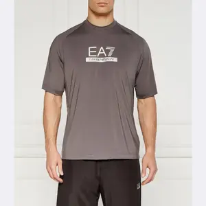 Футболка стандартного кроя Ea7, серый