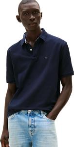Мужская рубашка-поло Tommy Hilfiger с короткими рукавами из хлопка пике классического кроя, Classic Navy
