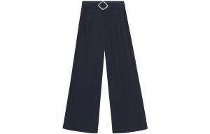 GANNI Женские повседневные брюки темно-синего цвета