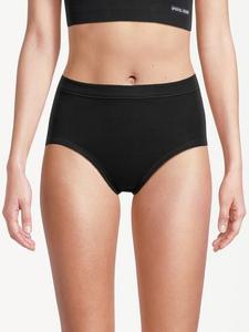 Комплект трусов на талии, 3 шт., в тонкую рубчику Con-Ta, черный