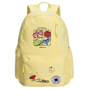 Converse Полиэстеровый рюкзак унисекс с изображением котёнка и кошачьей головы, Red Apple