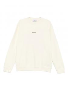 Хлопковая толстовка с логотипом Stone Island, нейтральный