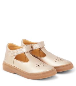 Сандалии Trix Salome из металлизированной кожи Pom d'Api, Laminato Oro Palla