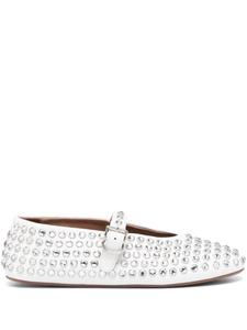 Alaïa балетки с кристаллами, белый