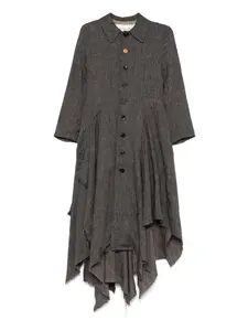 Однобортное пальто A Tentative Atelier, серый