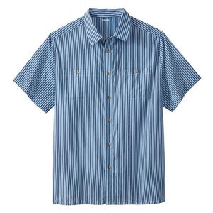 Мужская спортивная рубашка в полоску с короткими рукавами Kingsize в большую и высокую полоску KingSize, цвет Navy Stripe