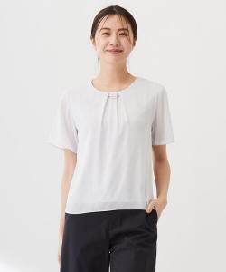 Топ прозрачный полосатый J.PRESS Ladies, светло-серый