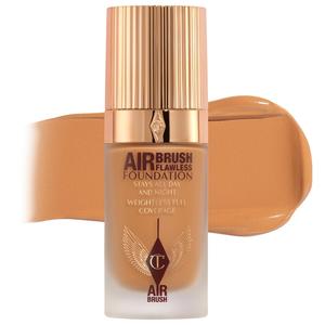 Безупречная матирующая тональная основа Airbrush Flawless Blurring & Matte Full Coverage Foundation Charlotte Tilbury, 1 oz/30 mL, 10 Warm