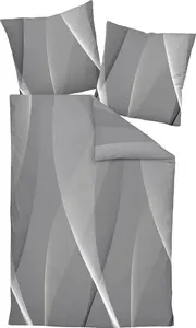 Комплект постельного белья Janine Interlock Jersey 135x200, 80x80, 2 предмета Carmen S 55115-08-500 серо-коричневый Original Janine