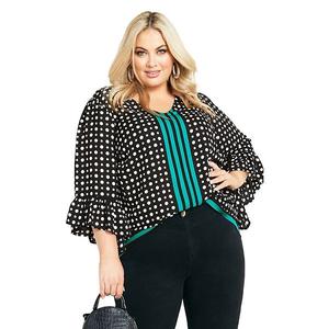 Женская футболка plus size Strike a Pose Avenue, Black Emerald
