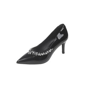 Женские туфли на тонком каблуке и высоком каблуке WUJI, Black