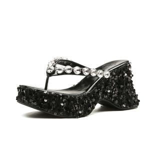 YAFEI XUANYU Женские шлепанцы черные, цвет Black