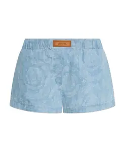 Джинсовые шорты Versace, синий