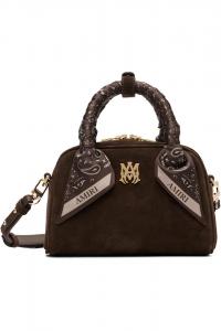 Amiri Коричневая сумка для боулинга Micro Ma