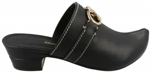 Женские кожаные мюли Ferragamo Phobos, черный