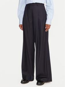 Брюки wide leg Globale 2525136162 Weekend Max Mara, синий