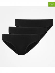 SNOCKS Комплект из 3 штук: черные трусы