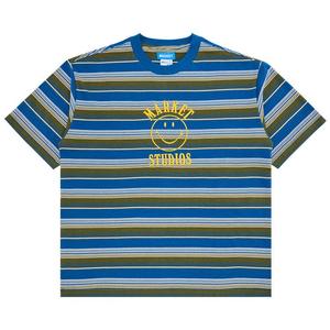 Футболка Market Smiley Lockup Striped T-Shirt, Dazzling Blue