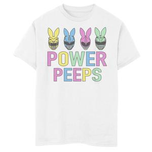 Футболка с рисунком «Могучие рейнджеры» для мальчиков 8–20 лет, групповая фотография, с ушками пасхального кролика Licensed Character