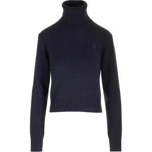 Ami Paris Ami De Coeur Водолазка Трикотажный Джемпер AMIPARIS, Синий