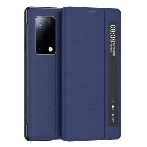Чехол для телефона Baohuguang Bao Huguang, Navy blue Porsche pattern bracket smart leather case