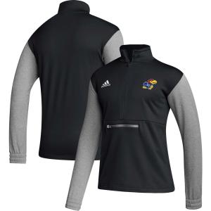 Мужская черная куртка на молнии Kansas Jayhawks Team Issue AEROREADY adidas