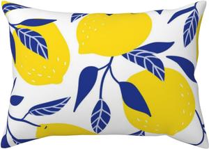Pevtufa Наволочка с тропическим лимонным принтом и застежкой-конвертом Tropical Lemon