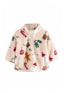 Джемпер Next HALF POPPER , Beige Christmas/Beige