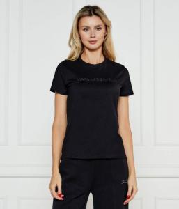 Футболка женская Karl Lagerfeld с логотипом, черный