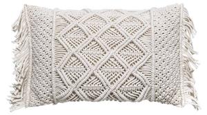 Подушка Atmosphera Créateur d'intérieur MACRAME, белый - натуральное волокно - 13 x 30 x 50 см