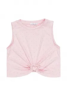 Топ с украшением в виде узла Miss Grant Kids, розовый