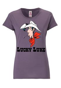 Футболка LOGOSHIRT Shirt Lucky Luke Portrait, темно-фиолетовый