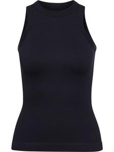 Топ Pulse Seamless Rib W Tank Top черного цвета Hummel