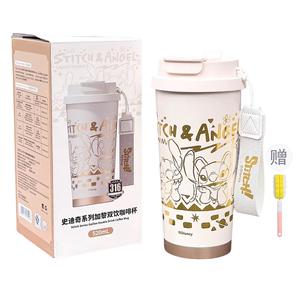Термостакан ZOKCL из коллекции Lotso/Stitch Disney, Stitch (Double Cup)+Cup Brush