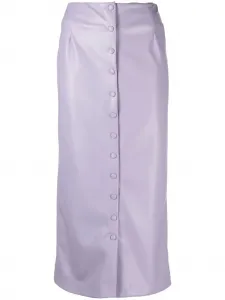 Юбка-карандаш из искусственной кожи Erika Cavallini, фиолетовый