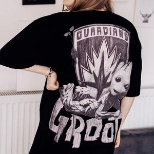Стражи Галактики - футболка Groot Oversize черная