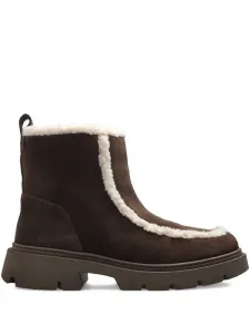 Женские ботинки Inuikii из замши с отделкой из овчины, коричневый