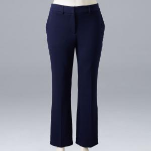 Плюс размер Simply Vera Vera Wang Расклешенные брюки с высокой посадкой, цвет Maritime Blue