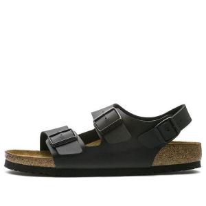 Тапочки milano birko-flor narrow fit 'black' Birkenstock, черный