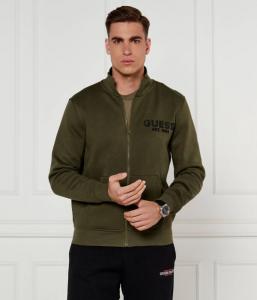 Толстовка мужская Guess Jeans на молнии, зеленый