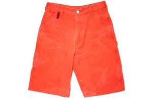 Женские карго-шорты оранжевые Acne Studios