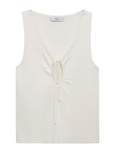 Вязаный топ MANGO FORAT, экрю