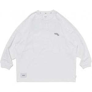 Длинный рукав хлопковый свитшот WTAPS, белый