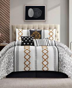 Комплект постельного белья Anthony из 7 предметов, размер Queen Stratford Park, цвет black gold