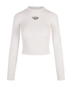 Белая блузка из вискозы и полиэстера. Diesel, белый