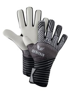 Erima Вратарские перчатки Flex Rd Pro для взрослых, черно-серо-белые