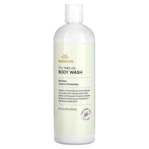 Гель для душа Swanson с маслом чайного дерева без запаха, 473мл