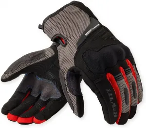 Мотоциклетные перчатки REV'IT! Cavern Adventure Touring для мужчин, серо-красные, размер 2XL REV'IT!, 2-grey/red