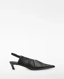 Женские туфли-лодочки из кожи Adolfo Dominguez, черный