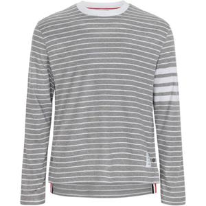 Milano 4 Bar футболка с длинным рукавом THOM BROWNE, серый